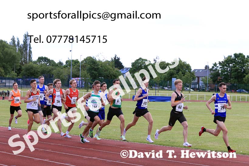 Senior Mens 1500 metres, 2024 Northern Senior and Under-20s Track and Field Champs, Middlesbrough.  Photo: David T. Hewitson/Sports for All Pics